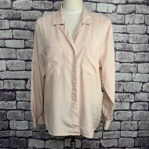 JH Collectibles Vintage Pale Pink Blouse Size 12